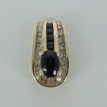 Beautiful-14k-Gold-Pendant-With-Real-Diamonds-Sapphires-292866928505