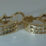Beautiful-14k-Gold-Diamond-Earrings-302890969818
